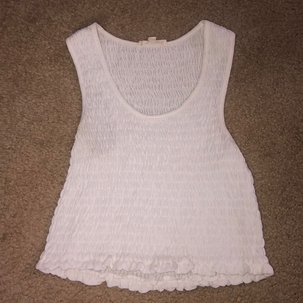 White LA hearts Crop Top🤍